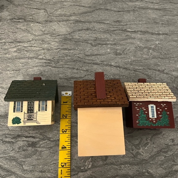 Vintage 1990 Cape Craftsman Colonial Village by Artist Rose Kennedy 3 Piece Set - Picture 5 of 10